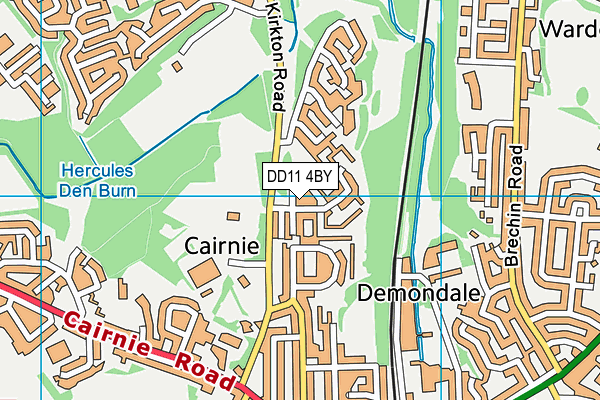 DD11 4BY map - OS VectorMap District (Ordnance Survey) DD11 4BY map - OS VectorMap District (Ordnance Survey)
