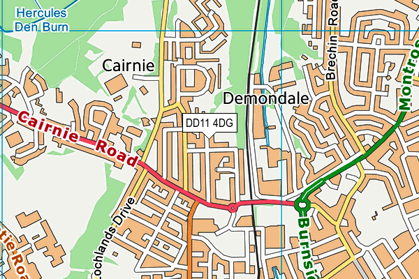 DD11 4DG map - OS VectorMap District (Ordnance Survey) DD11 4DG map - OS VectorMap District (Ordnance Survey)