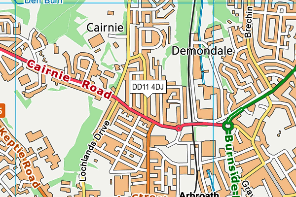 DD11 4DJ map - OS VectorMap District (Ordnance Survey) DD11 4DJ map - OS VectorMap District (Ordnance Survey)