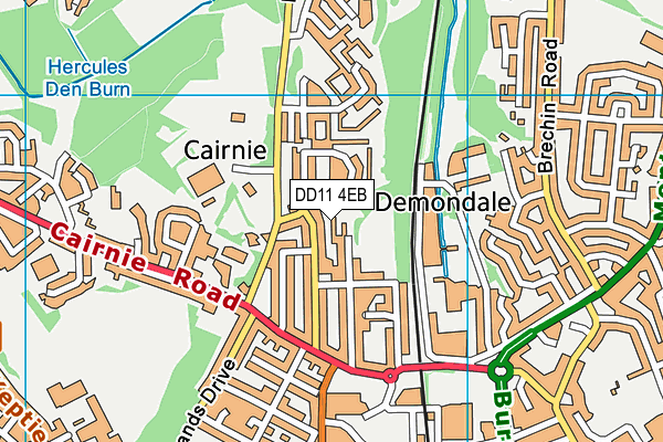 DD11 4EB map - OS VectorMap District (Ordnance Survey)