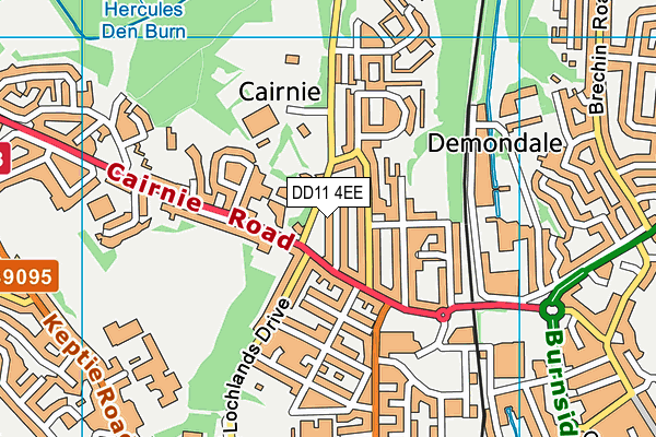 DD11 4EE map - OS VectorMap District (Ordnance Survey) DD11 4EE map - OS VectorMap District (Ordnance Survey)