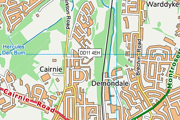 DD11 4EH map - OS VectorMap District (Ordnance Survey)
