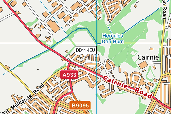 DD11 4EU map - OS VectorMap District (Ordnance Survey)