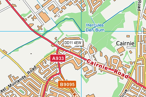 DD11 4EW map - OS VectorMap District (Ordnance Survey)