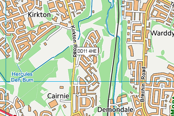 DD11 4HE map - OS VectorMap District (Ordnance Survey) DD11 4HE map - OS VectorMap District (Ordnance Survey)