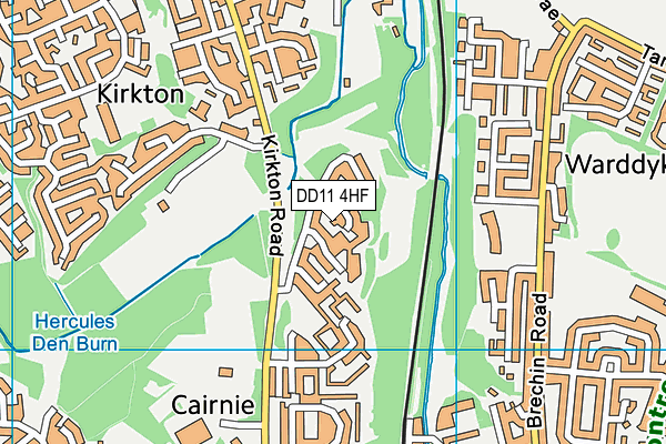 DD11 4HF map - OS VectorMap District (Ordnance Survey) DD11 4HF map - OS VectorMap District (Ordnance Survey)