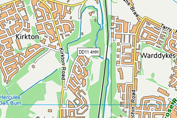 DD11 4HH map - OS VectorMap District (Ordnance Survey) DD11 4HH map - OS VectorMap District (Ordnance Survey)