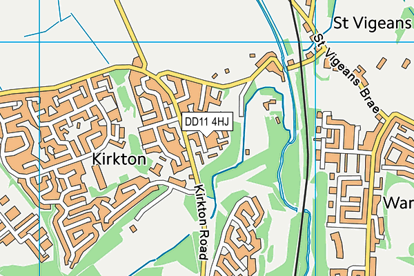 DD11 4HJ map - OS VectorMap District (Ordnance Survey)