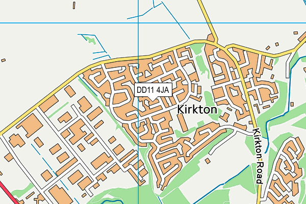 DD11 4JA map - OS VectorMap District (Ordnance Survey)