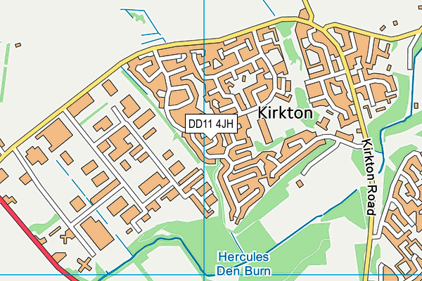 DD11 4JH map - OS VectorMap District (Ordnance Survey) DD11 4JH map - OS VectorMap District (Ordnance Survey)
