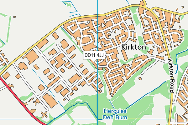 DD11 4JJ map - OS VectorMap District (Ordnance Survey) DD11 4JJ map - OS VectorMap District (Ordnance Survey)