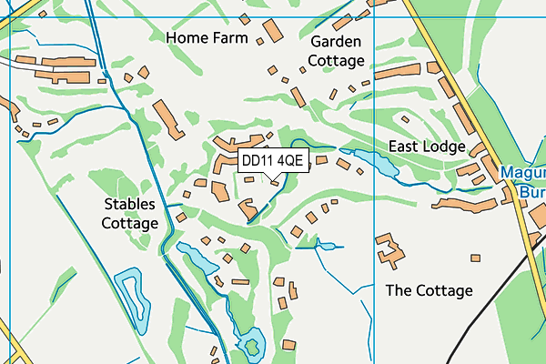 DD11 4QE map - OS VectorMap District (Ordnance Survey) DD11 4QE map - OS VectorMap District (Ordnance Survey)
