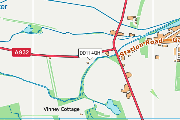 DD11 4QH map - OS VectorMap District (Ordnance Survey) DD11 4QH map - OS VectorMap District (Ordnance Survey)