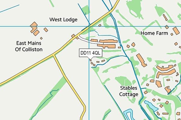 DD11 4QL map - OS VectorMap District (Ordnance Survey) DD11 4QL map - OS VectorMap District (Ordnance Survey)