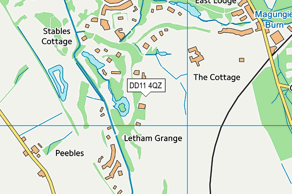 DD11 4QZ map - OS VectorMap District (Ordnance Survey) DD11 4QZ map - OS VectorMap District (Ordnance Survey)