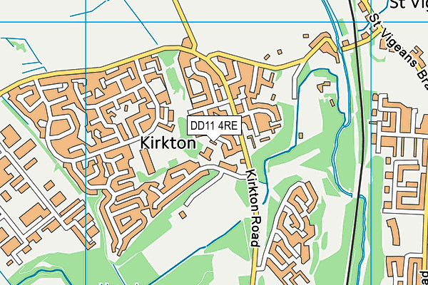 DD11 4RE map - OS VectorMap District (Ordnance Survey) DD11 4RE map - OS VectorMap District (Ordnance Survey)