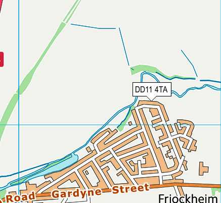 DD11 4TA map - OS VectorMap District (Ordnance Survey) DD11 4TA map - OS VectorMap District (Ordnance Survey)