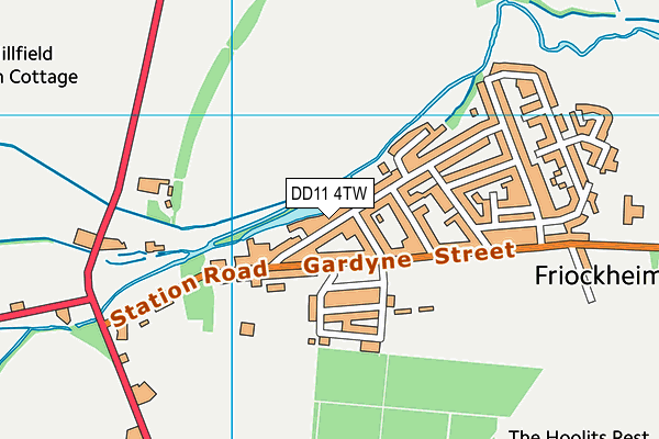 DD11 4TW map - OS VectorMap District (Ordnance Survey) DD11 4TW map - OS VectorMap District (Ordnance Survey)