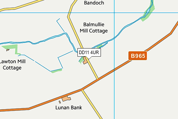 DD11 4UR map - OS VectorMap District (Ordnance Survey)