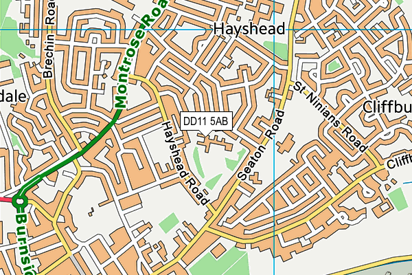 DD11 5AB map - OS VectorMap District (Ordnance Survey) DD11 5AB map - OS VectorMap District (Ordnance Survey)