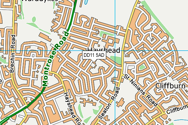DD11 5AD map - OS VectorMap District (Ordnance Survey) DD11 5AD map - OS VectorMap District (Ordnance Survey)