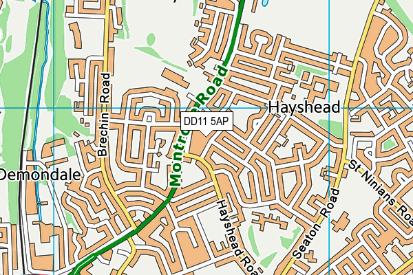 DD11 5AP map - OS VectorMap District (Ordnance Survey) DD11 5AP map - OS VectorMap District (Ordnance Survey)