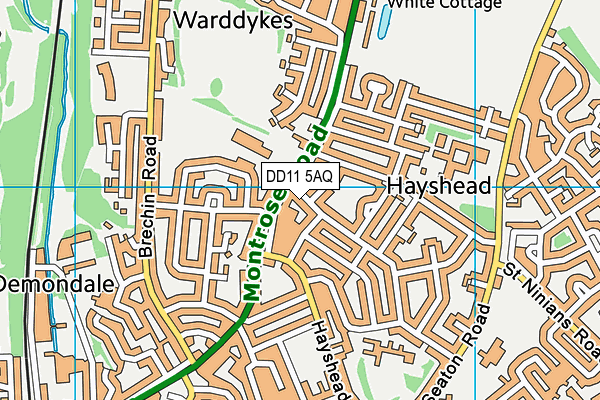 DD11 5AQ map - OS VectorMap District (Ordnance Survey) DD11 5AQ map - OS VectorMap District (Ordnance Survey)