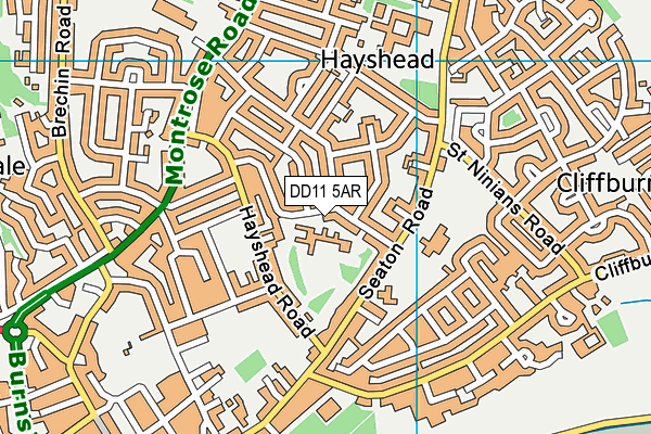 DD11 5AR map - OS VectorMap District (Ordnance Survey) DD11 5AR map - OS VectorMap District (Ordnance Survey)