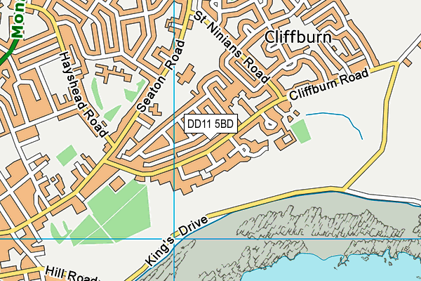 DD11 5BD map - OS VectorMap District (Ordnance Survey) DD11 5BD map - OS VectorMap District (Ordnance Survey)
