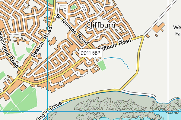 DD11 5BP map - OS VectorMap District (Ordnance Survey) DD11 5BP map - OS VectorMap District (Ordnance Survey)