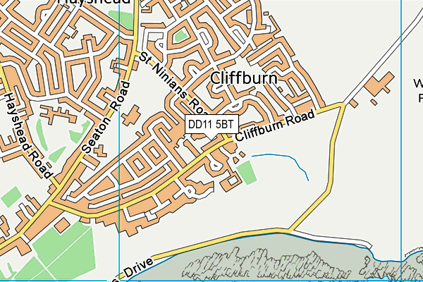 DD11 5BT map - OS VectorMap District (Ordnance Survey) DD11 5BT map - OS VectorMap District (Ordnance Survey)
