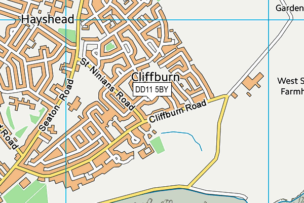 DD11 5BY map - OS VectorMap District (Ordnance Survey) DD11 5BY map - OS VectorMap District (Ordnance Survey)