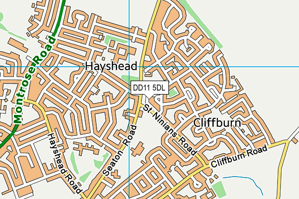 DD11 5DL map - OS VectorMap District (Ordnance Survey) DD11 5DL map - OS VectorMap District (Ordnance Survey)