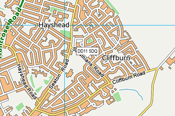 DD11 5DQ map - OS VectorMap District (Ordnance Survey) DD11 5DQ map - OS VectorMap District (Ordnance Survey)