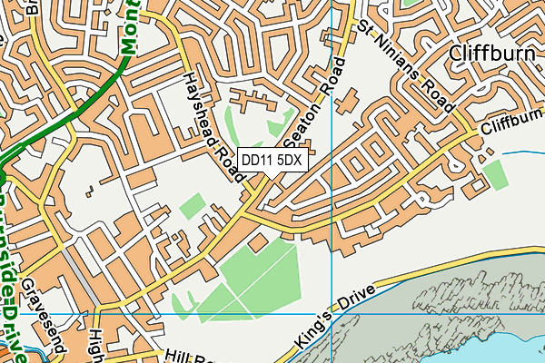 DD11 5DX map - OS VectorMap District (Ordnance Survey) DD11 5DX map - OS VectorMap District (Ordnance Survey)