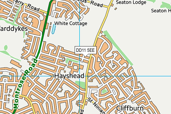DD11 5EE map - OS VectorMap District (Ordnance Survey) DD11 5EE map - OS VectorMap District (Ordnance Survey)