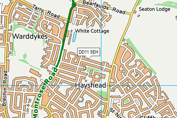 DD11 5EH map - OS VectorMap District (Ordnance Survey)