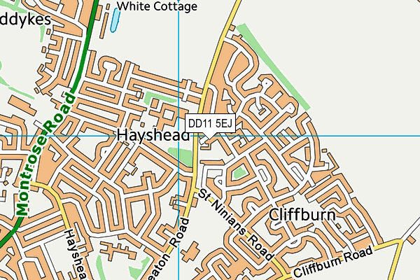 DD11 5EJ map - OS VectorMap District (Ordnance Survey) DD11 5EJ map - OS VectorMap District (Ordnance Survey)