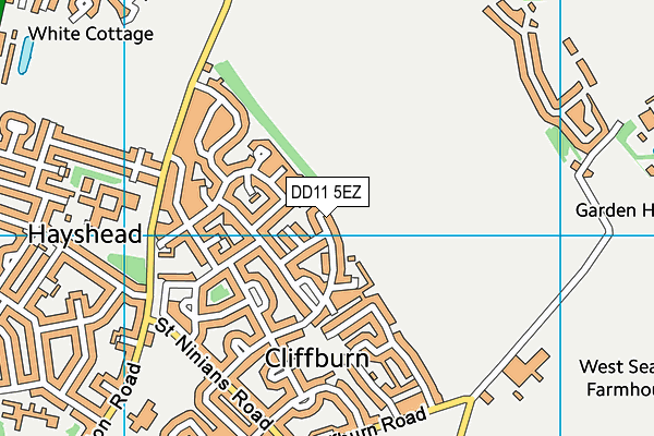 DD11 5EZ map - OS VectorMap District (Ordnance Survey) DD11 5EZ map - OS VectorMap District (Ordnance Survey)