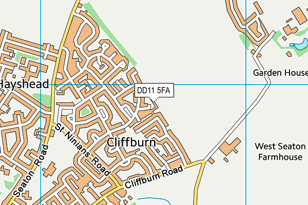 DD11 5FA map - OS VectorMap District (Ordnance Survey) DD11 5FA map - OS VectorMap District (Ordnance Survey)