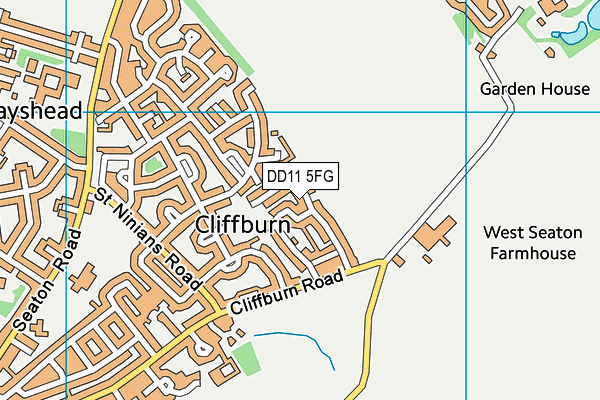 DD11 5FG map - OS VectorMap District (Ordnance Survey) DD11 5FG map - OS VectorMap District (Ordnance Survey)