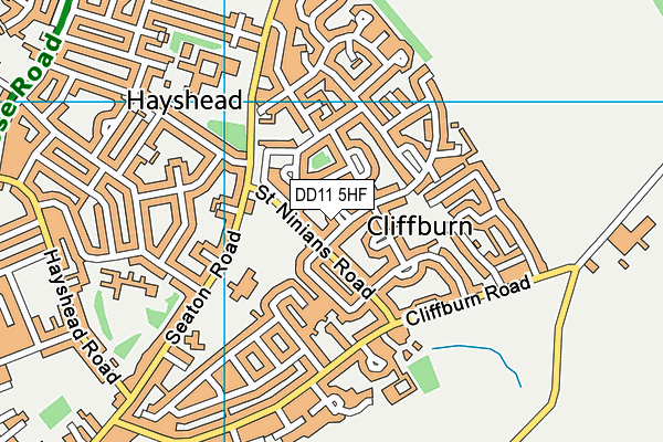 DD11 5HF map - OS VectorMap District (Ordnance Survey)
