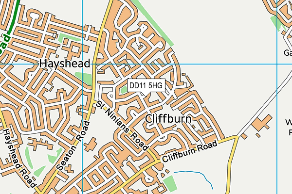 DD11 5HG map - OS VectorMap District (Ordnance Survey) DD11 5HG map - OS VectorMap District (Ordnance Survey)