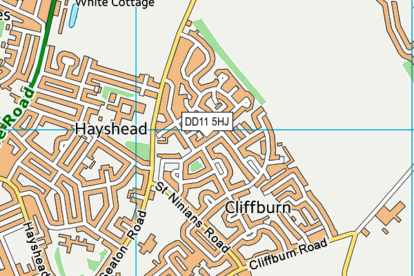 DD11 5HJ map - OS VectorMap District (Ordnance Survey) DD11 5HJ map - OS VectorMap District (Ordnance Survey)