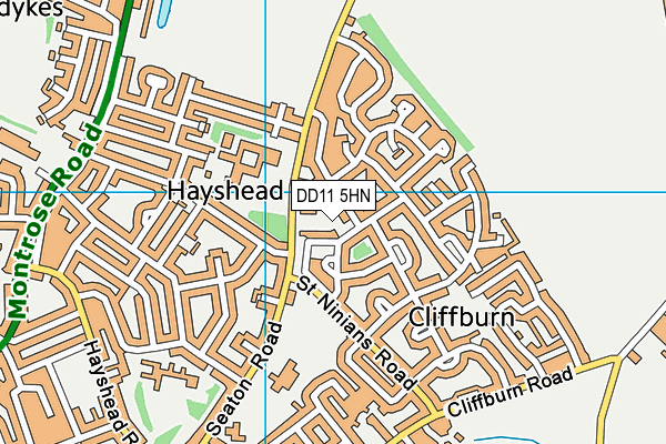 DD11 5HN map - OS VectorMap District (Ordnance Survey) DD11 5HN map - OS VectorMap District (Ordnance Survey)