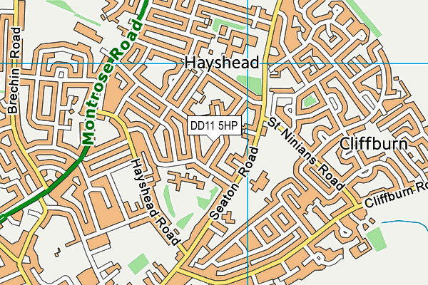 DD11 5HP map - OS VectorMap District (Ordnance Survey) DD11 5HP map - OS VectorMap District (Ordnance Survey)