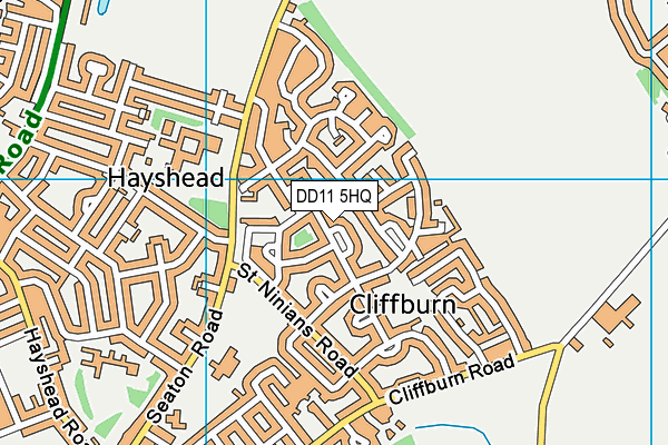 DD11 5HQ map - OS VectorMap District (Ordnance Survey) DD11 5HQ map - OS VectorMap District (Ordnance Survey)