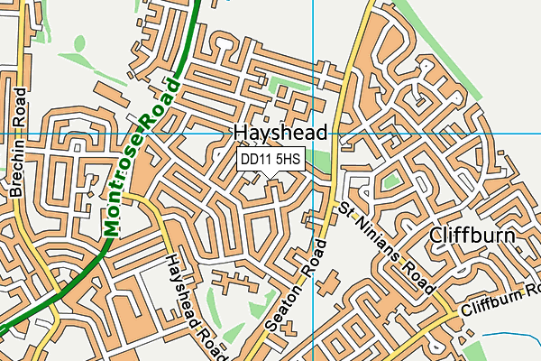DD11 5HS map - OS VectorMap District (Ordnance Survey) DD11 5HS map - OS VectorMap District (Ordnance Survey)