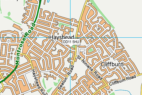 DD11 5HU map - OS VectorMap District (Ordnance Survey) DD11 5HU map - OS VectorMap District (Ordnance Survey)