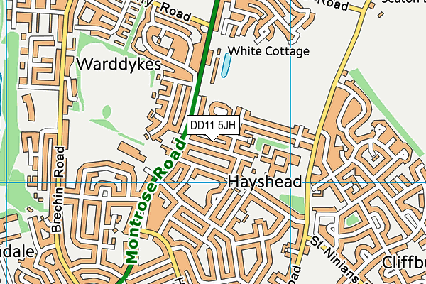 DD11 5JH map - OS VectorMap District (Ordnance Survey) DD11 5JH map - OS VectorMap District (Ordnance Survey)